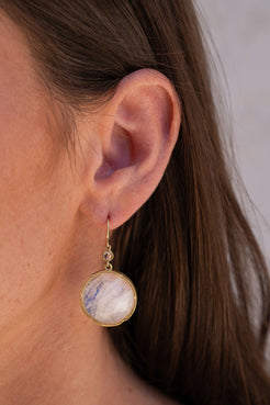 Classic Rainbow Moonstone Earrings, Irene Neuwirth