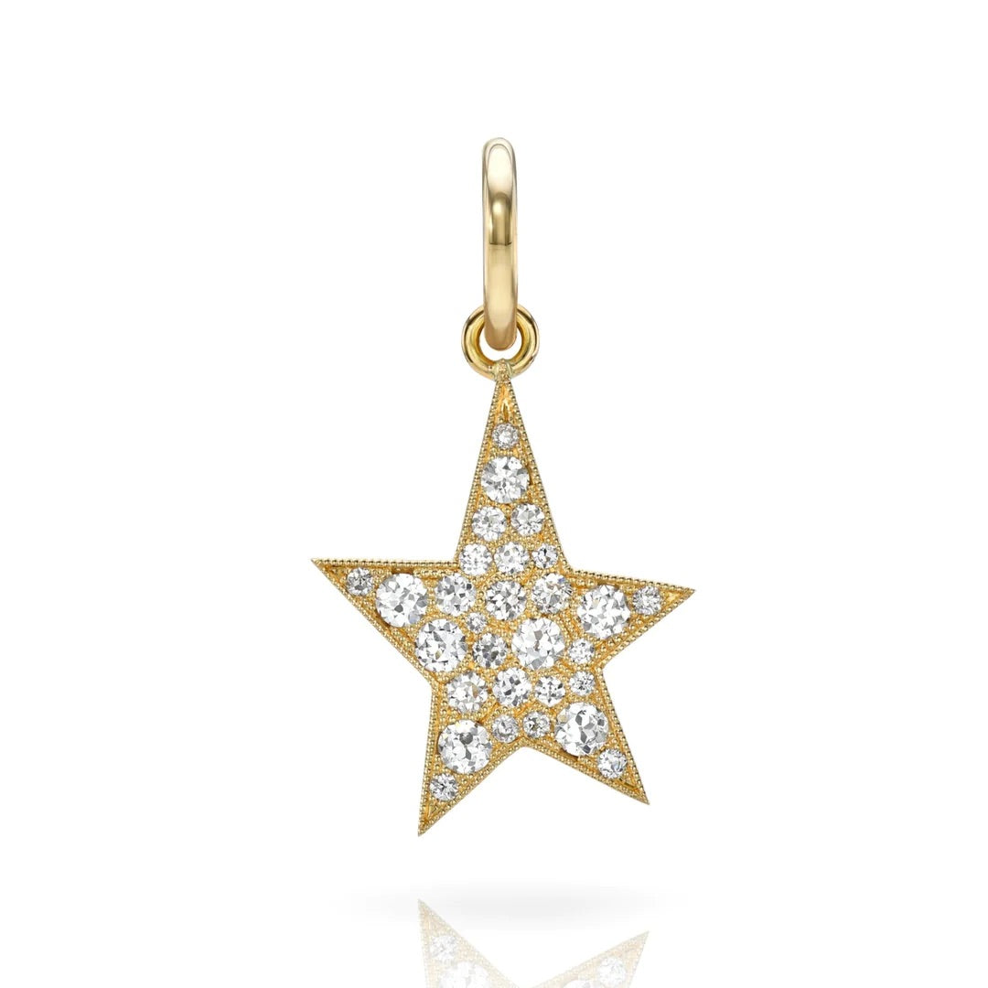 Small Kinsley Cobblestone Star Charm