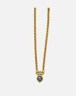Coin Pendant and Chain Necklace Coin Pendant and Chain Necklace Vintage at the Squash Blossom Vintage at the Squash Blossom  Squash Blossom Vail