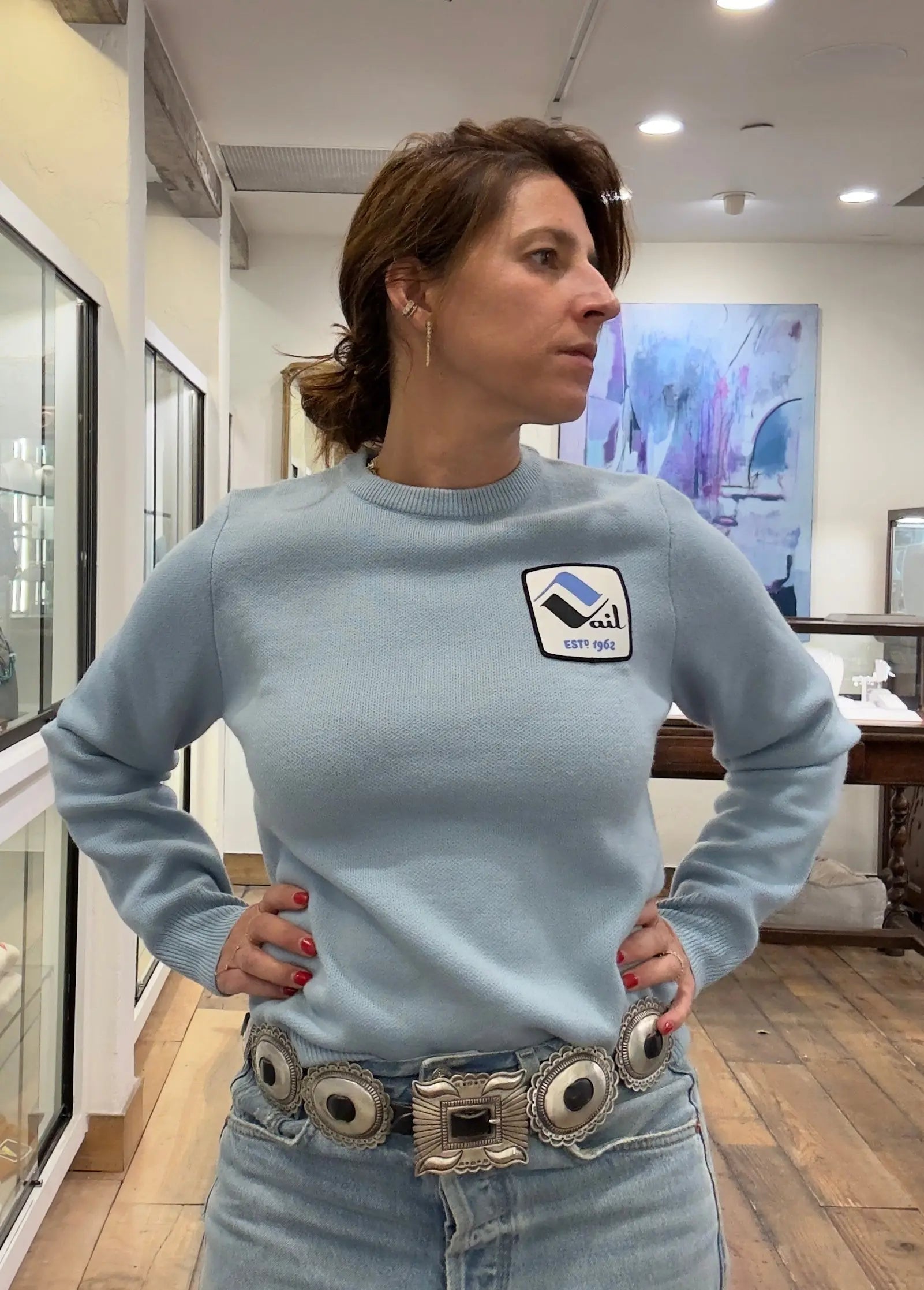 Concho Belt Concho Belt Native American Collection Native American Collection  Squash Blossom Vail