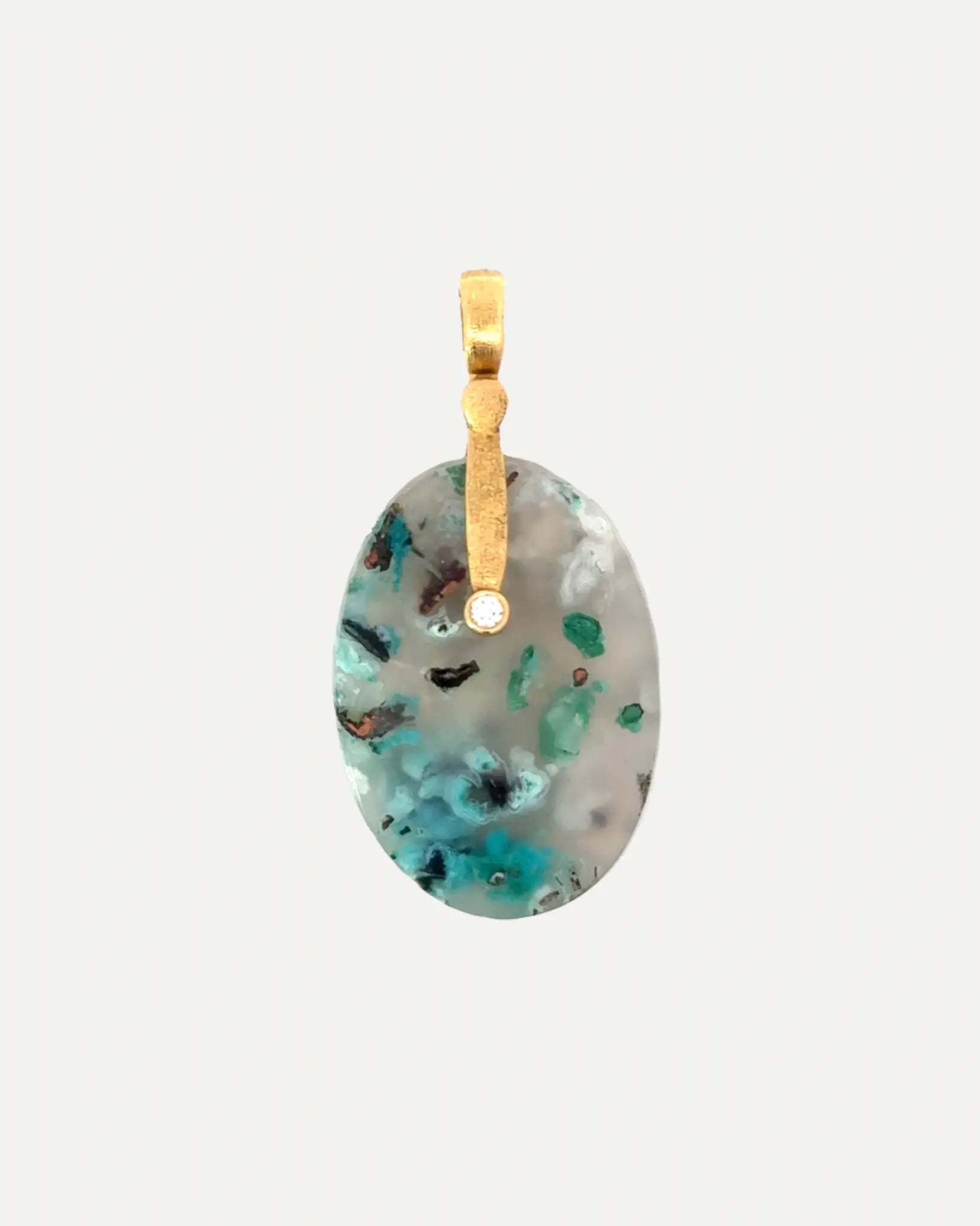 Confetti Chrysocolla Pendant Confetti Chrysocolla Pendant Alex Sepkus Alex Sepkus  Squash Blossom Vail