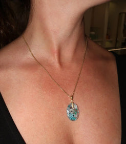 Confetti Chrysocolla Pendant Confetti Chrysocolla Pendant Alex Sepkus Alex Sepkus  Squash Blossom Vail
