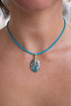 Confetti Chrysocolla Pendant Confetti Chrysocolla Pendant Alex Sepkus Alex Sepkus  Squash Blossom Vail