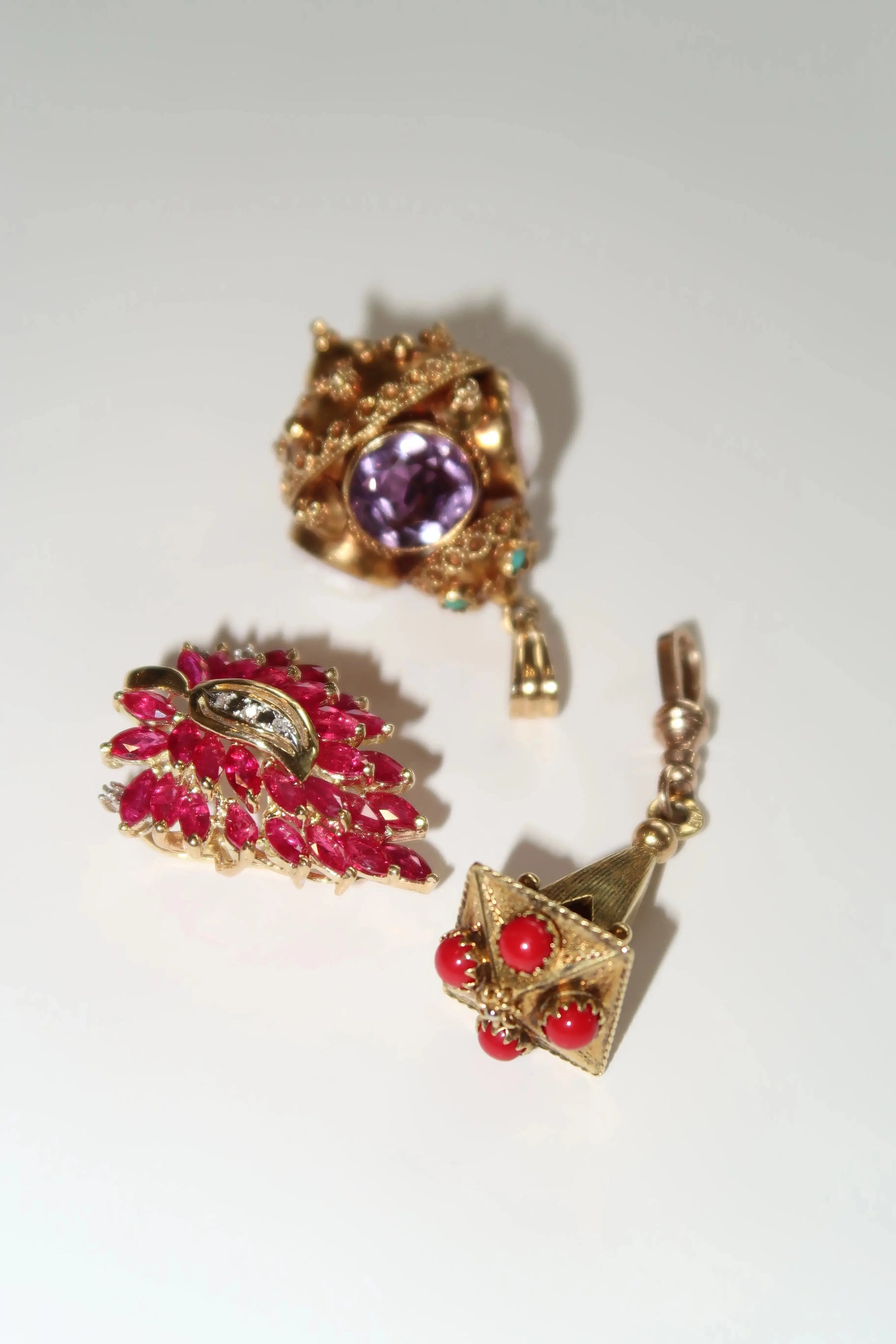 Coral fob charm Coral fob charm Vintage at the Squash Blossom Vintage at the Squash Blossom  Squash Blossom Vail