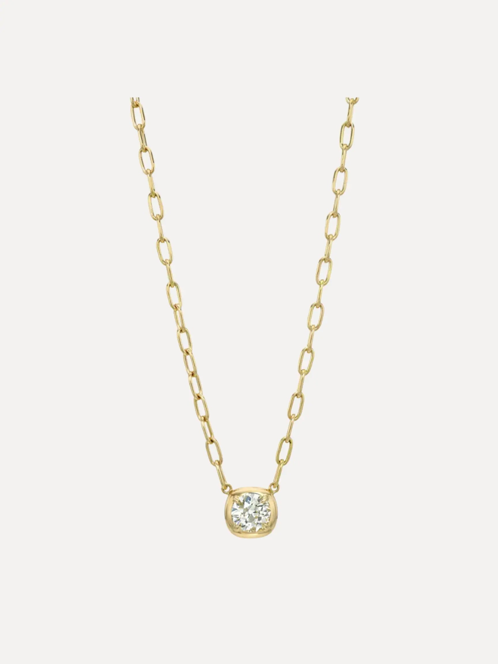 Cori Diamond Necklace Cori Diamond Necklace Single Stone Single Stone  Squash Blossom Vail