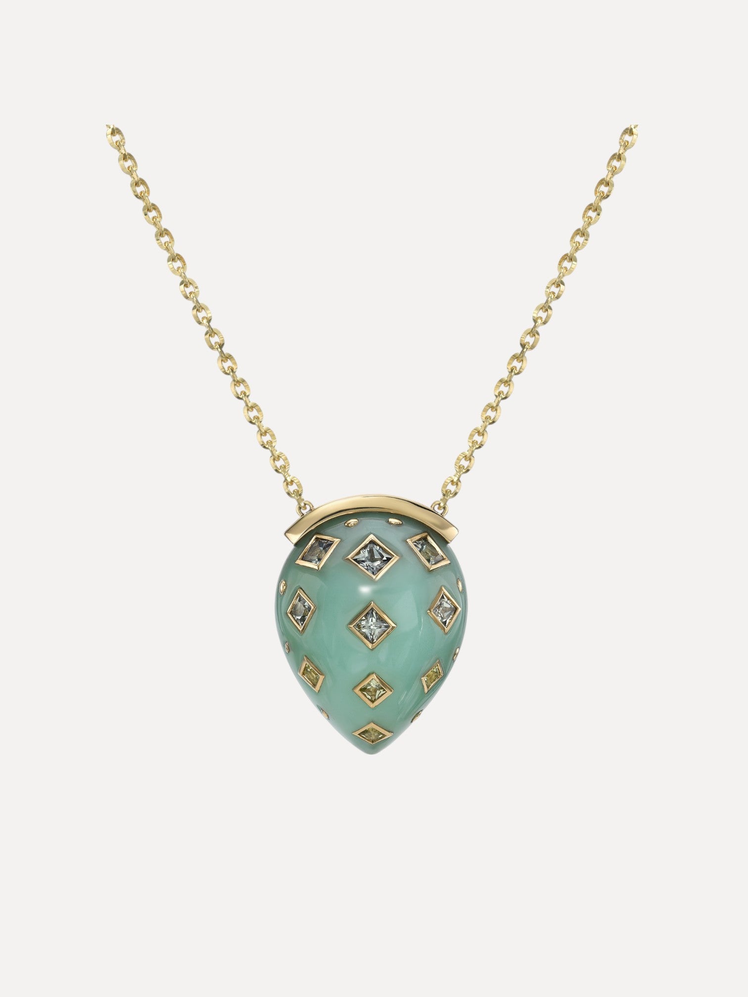 Cosmic Lagoon Necklace Young  Squash Blossom Vail