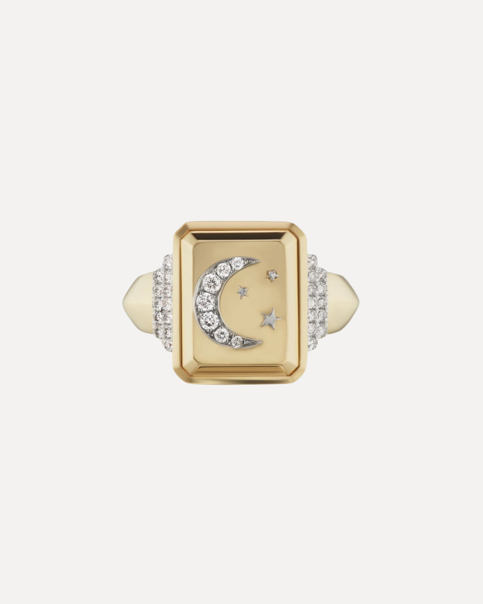 Crescent Moon Signet Ring