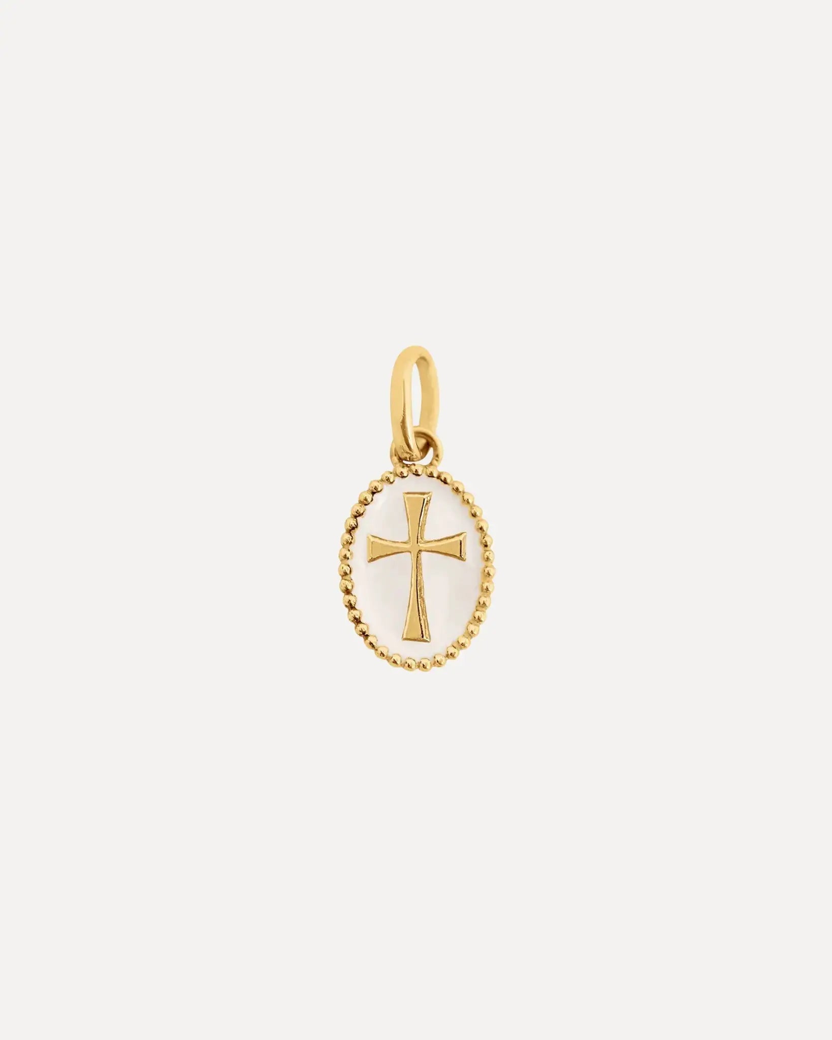 Cross Resin pendant Cross Resin pendant Gigi Clozeau Gigi Clozeau White Squash Blossom Vail