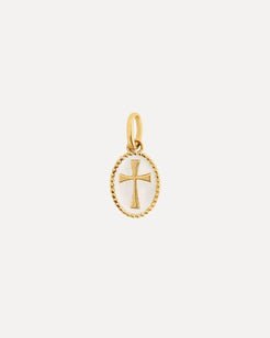 Cross Resin pendant Cross Resin pendant Gigi Clozeau Gigi Clozeau White Squash Blossom Vail