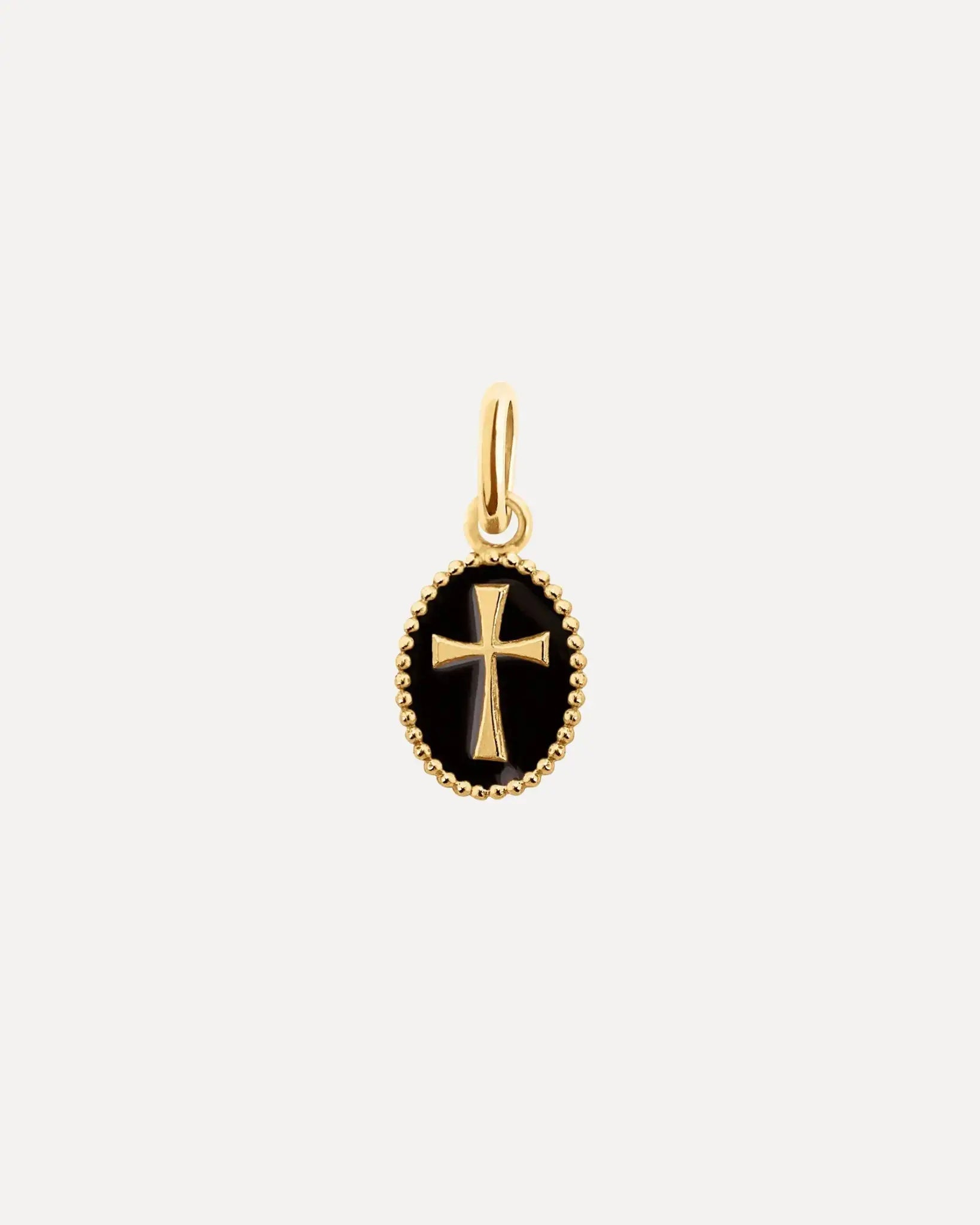 Cross Resin pendant Cross Resin pendant Gigi Clozeau Gigi Clozeau Black Squash Blossom Vail