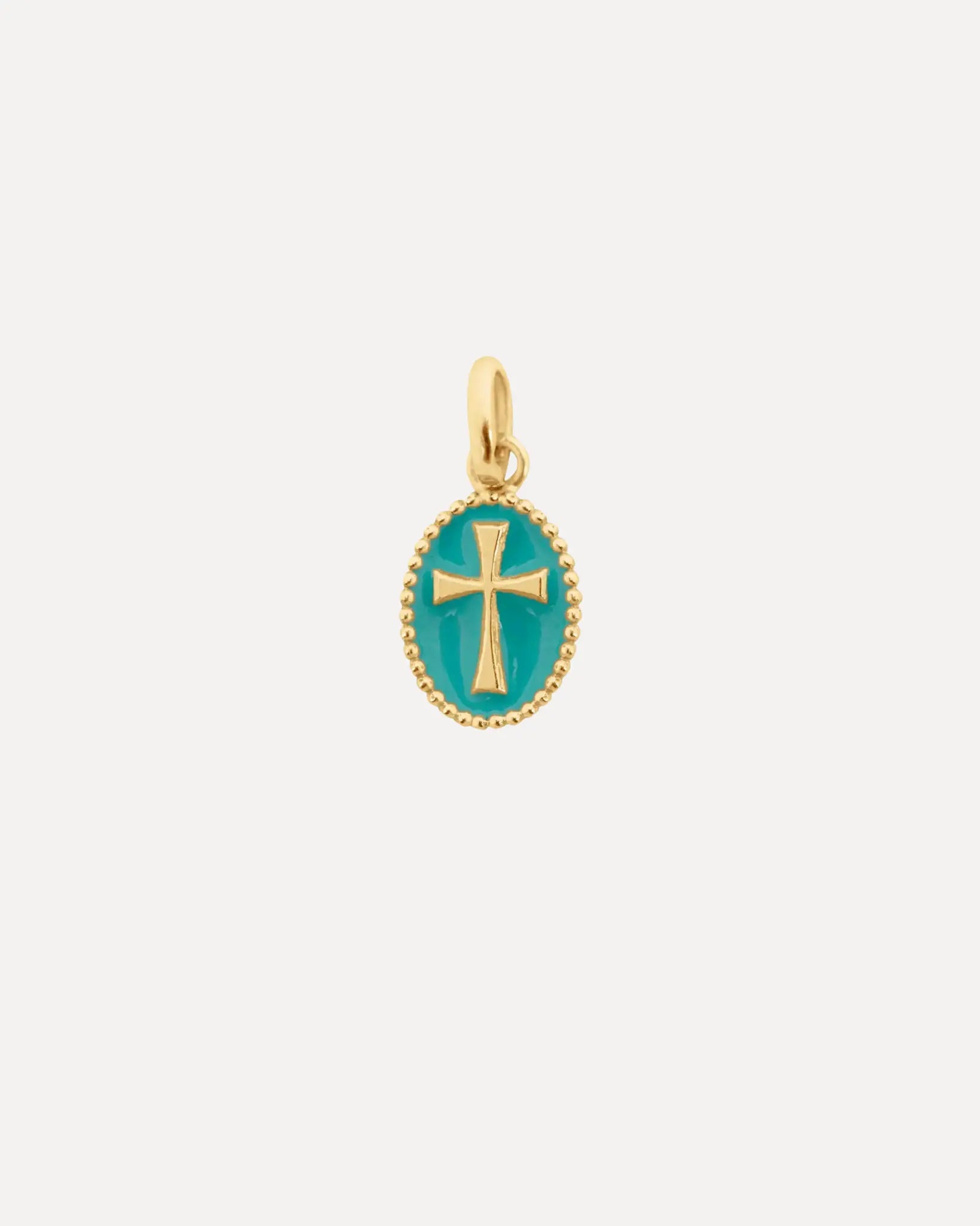 Cross Turquoise Green Resin pendant Cross Turquoise Green Resin pendant Gigi Clozeau Gigi Clozeau  Squash Blossom Vail