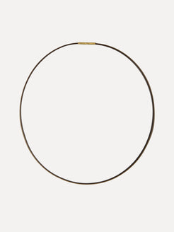 Brown Silicon 18K Clasp 1.6mm 17" Brown Silicon 18K Clasp 1.6mm 17" Alex Sepkus Alex Sepkus  Squash Blossom Vail