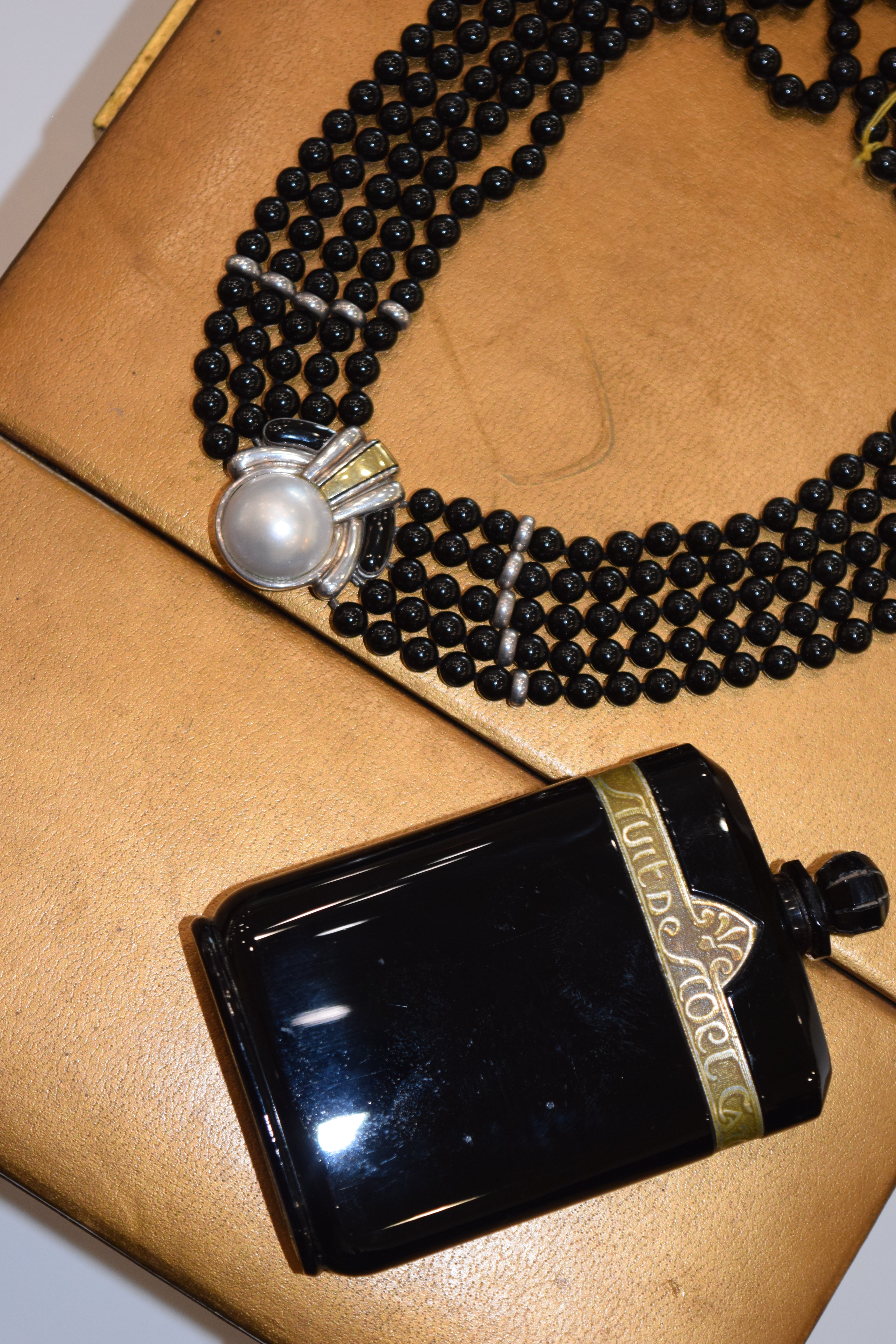 Cartier five strand onyx Necklace Cartier five strand onyx Necklace Vintage at the Squash Blossom Vintage at the Squash Blossom  Squash Blossom Vail