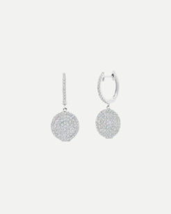 Diamond Disc Earrings in White Gold Diamond Disc Earrings in White Gold Graziela Gems Graziela Gems  Squash Blossom Vail