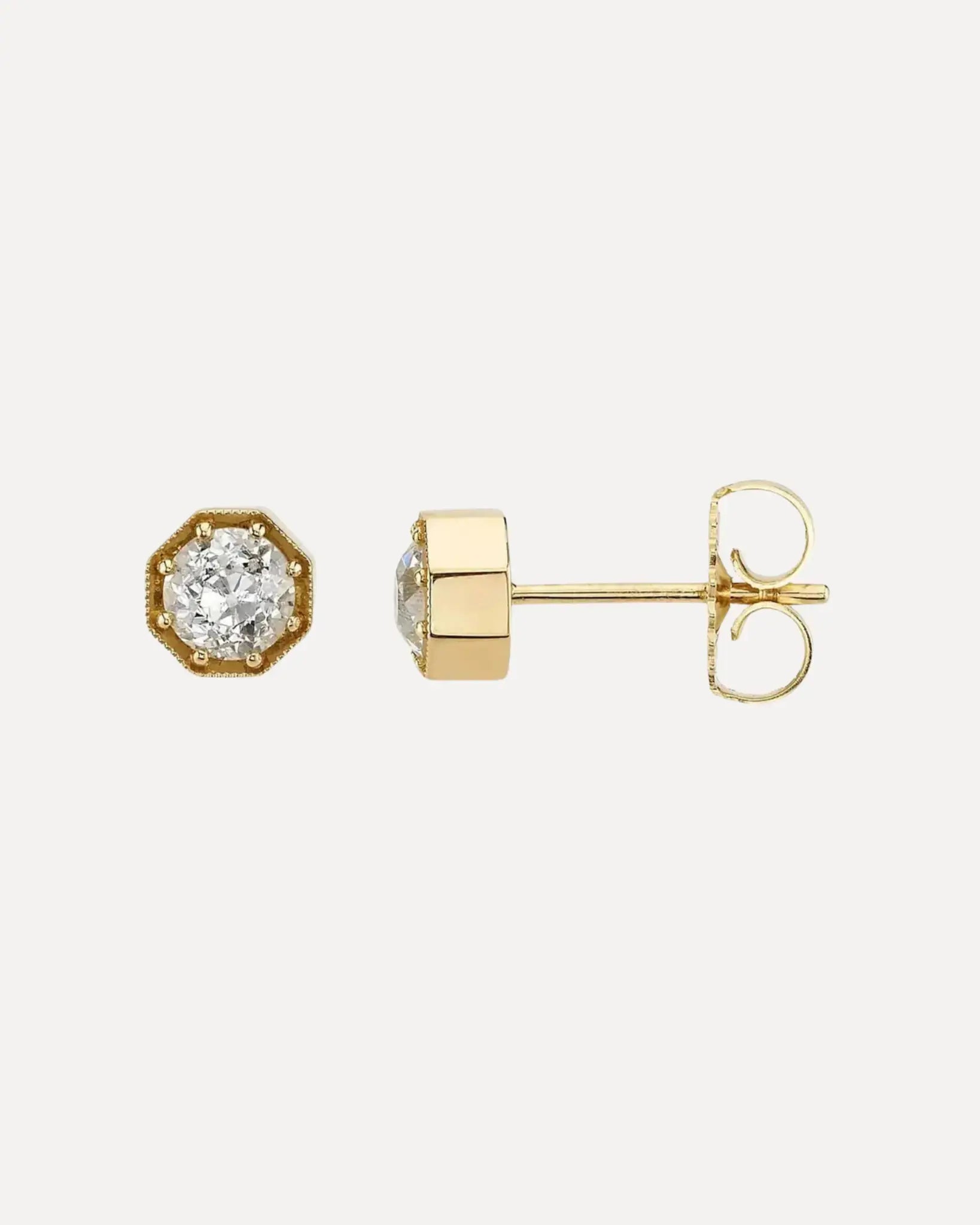 Single Stone Diamond Gemma Stud Earrings Single Stone Diamond Gemma Stud Earrings Single Stone Single Stone  Squash Blossom Vail