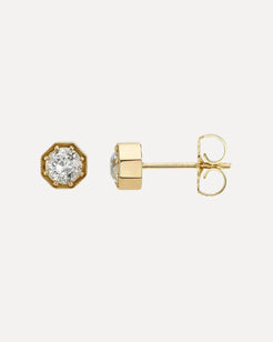 Single Stone Diamond Gemma Stud Earrings Single Stone Diamond Gemma Stud Earrings Single Stone Single Stone  Squash Blossom Vail