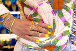 Mega Swirl Ring in Yellow - Squash Blossom Vail