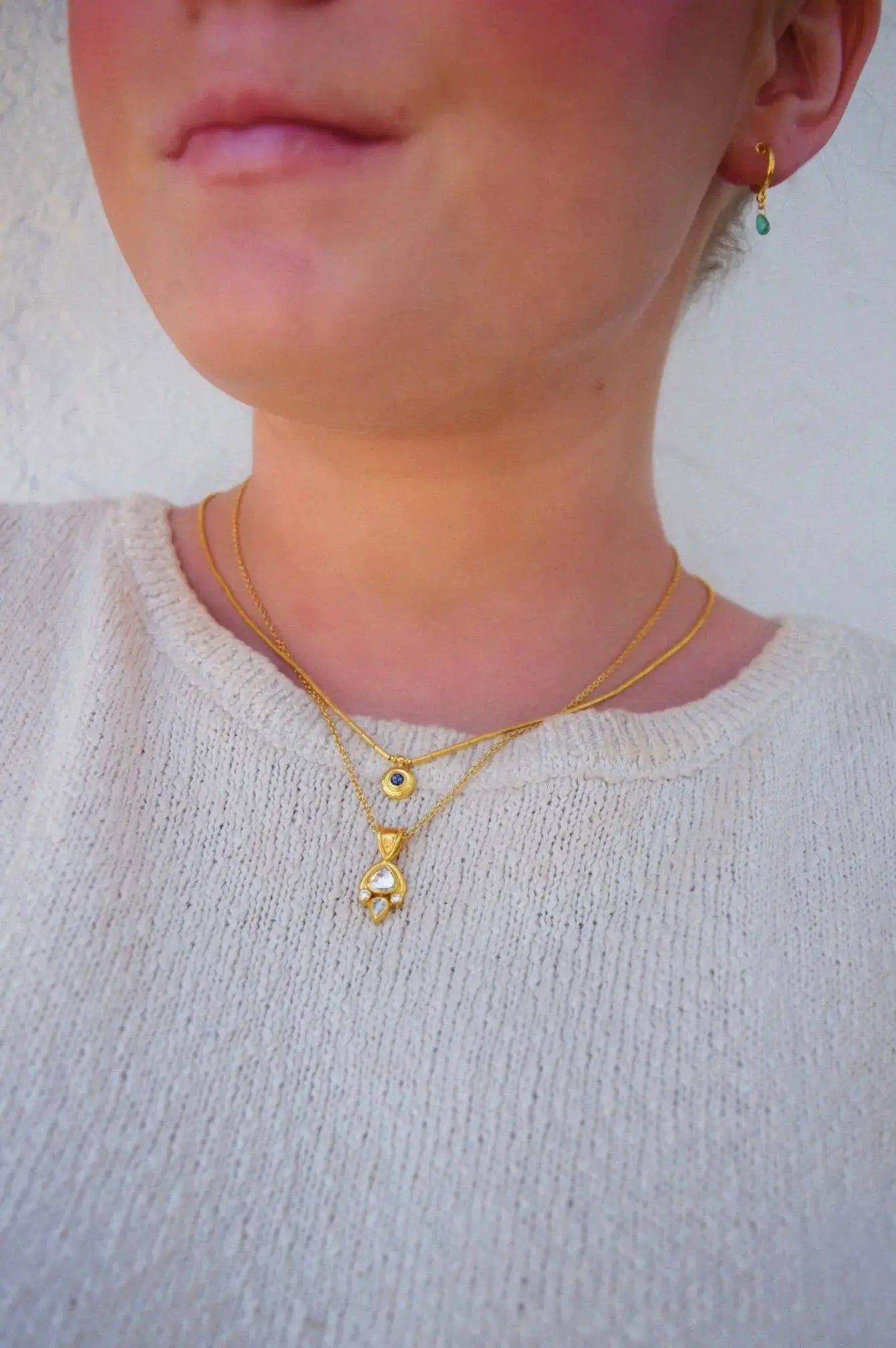 OOAK Diamond Pendant Necklace OOAK Diamond Pendant Necklace Gurhan Gurhan  Squash Blossom Vail