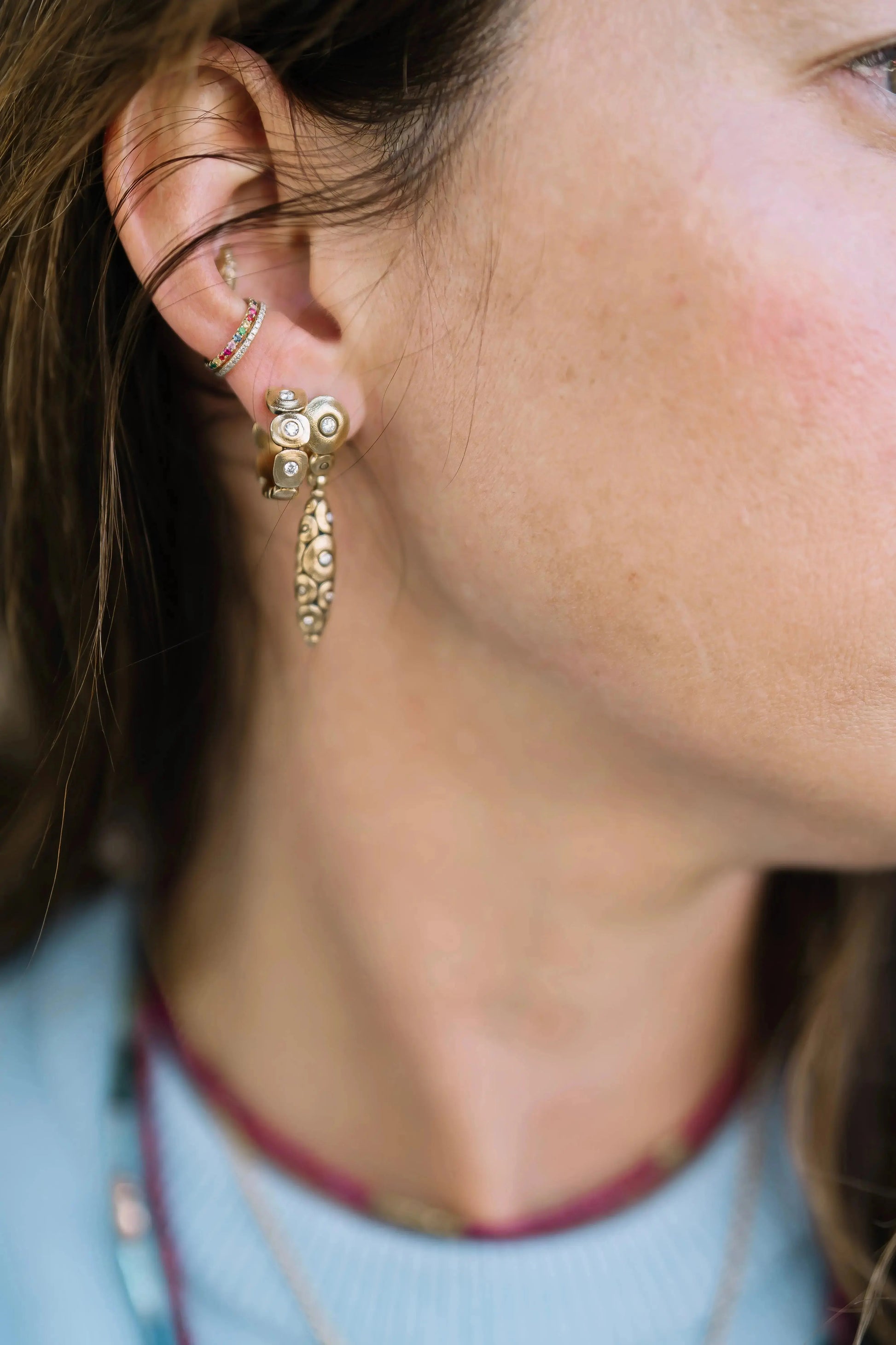 Diamond Shark Earrings Diamond Shark Earrings Alex Sepkus Alex Sepkus  Squash Blossom Vail