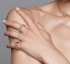 Diamond Skinny Capri Ring Diamond Skinny Capri Ring Ondyn Ondyn  Squash Blossom Vail