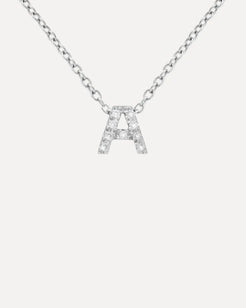 Diamond "Letter" Pendant Necklace Diamond "Letter" Pendant Necklace Squash Blossom Collection Squash Blossom Collection  Squash Blossom Vail