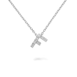 Diamond "Letter" Pendant Necklace - Squash Blossom Vail