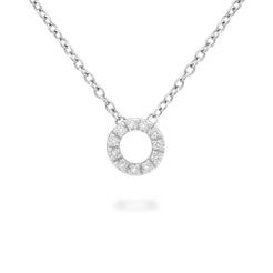 Diamond "Letter" Pendant Necklace - Squash Blossom Vail