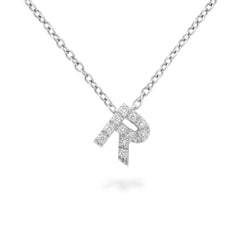 Diamond "Letter" Pendant Necklace - Squash Blossom Vail