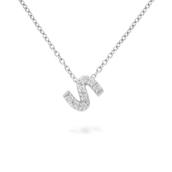 Diamond "Letter" Pendant Necklace - Squash Blossom Vail