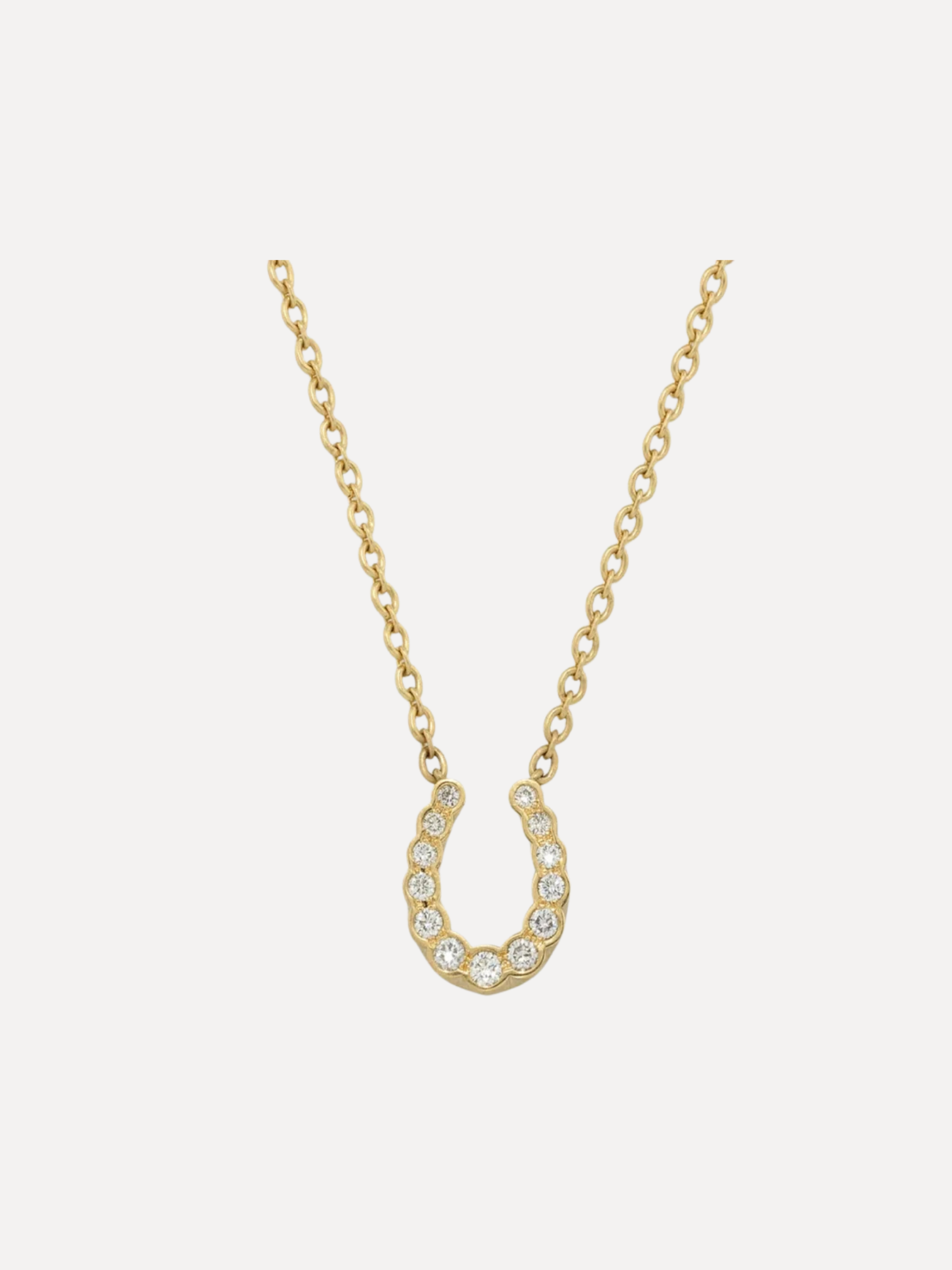 Diamond Horseshoe Necklace