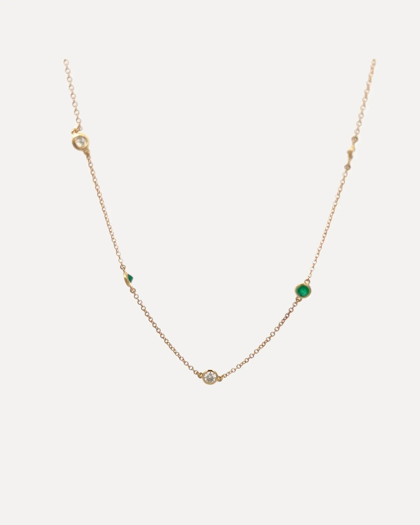 Diamonds Emeralds by the Yard Necklace Diamonds Emeralds by the Yard Necklace Squash Blossom Collection Squash Blossom Collection  Squash Blossom Vail