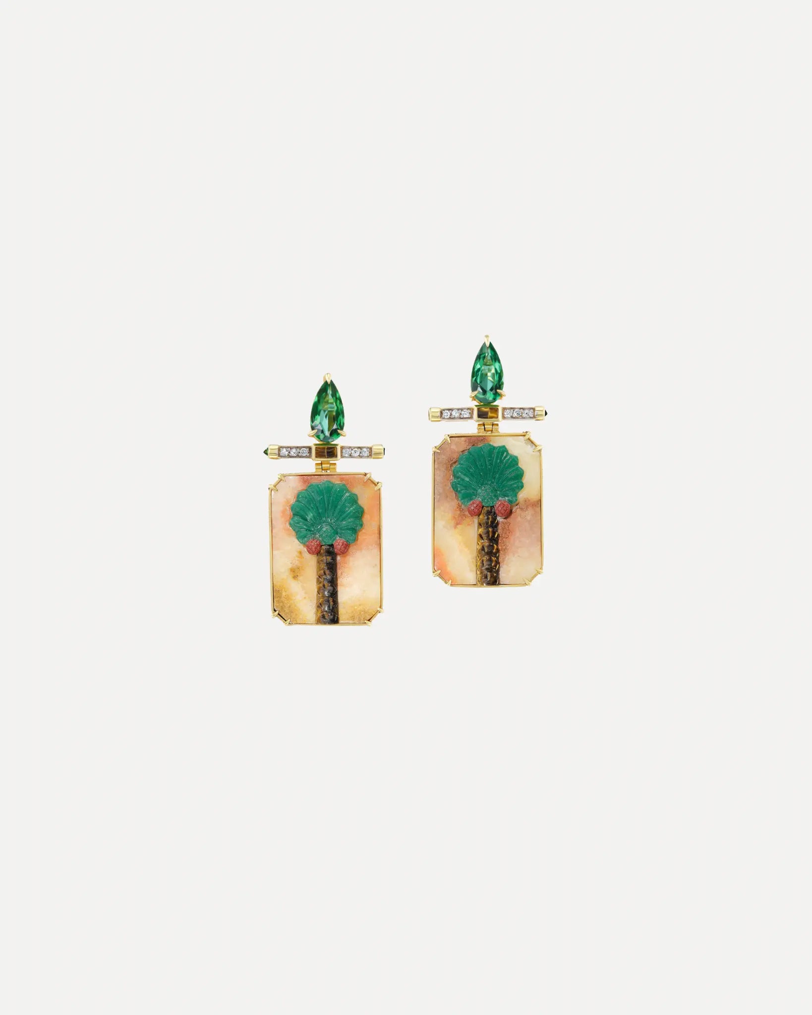 Egypt date palm earrings Egypt date palm earrings Silvia Furmanovich Silvia Furmanovich  Squash Blossom Vail