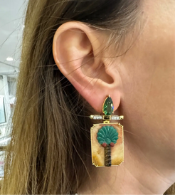 Egypt date palm earrings Egypt date palm earrings Silvia Furmanovich Silvia Furmanovich  Squash Blossom Vail