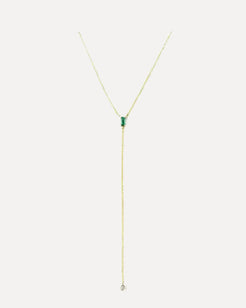 Elettra Emerald and Diamond Lariat Necklace Elettra Emerald and Diamond Lariat Necklace ILA ILA  Squash Blossom Vail