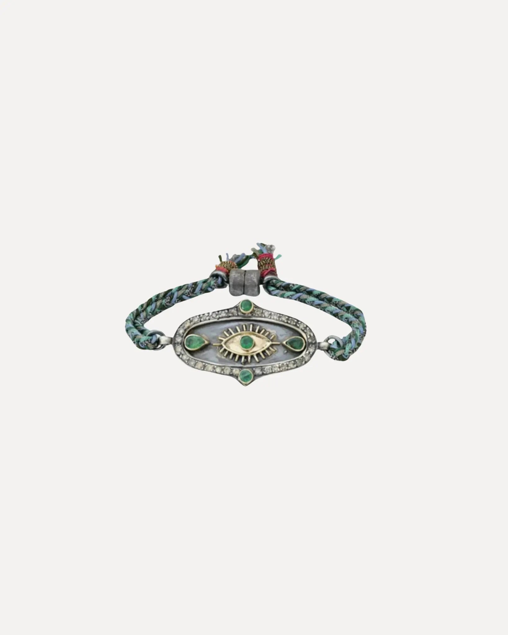 Emerald Evil Eye Bracelet Emerald Evil Eye Bracelet Patricia Arango Patricia Arango  Squash Blossom Vail