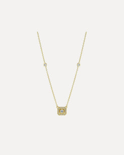 Emerald Shape Necklace Emerald Shape Necklace Penny Preville Penny Preville Default-Title Squash Blossom Vail