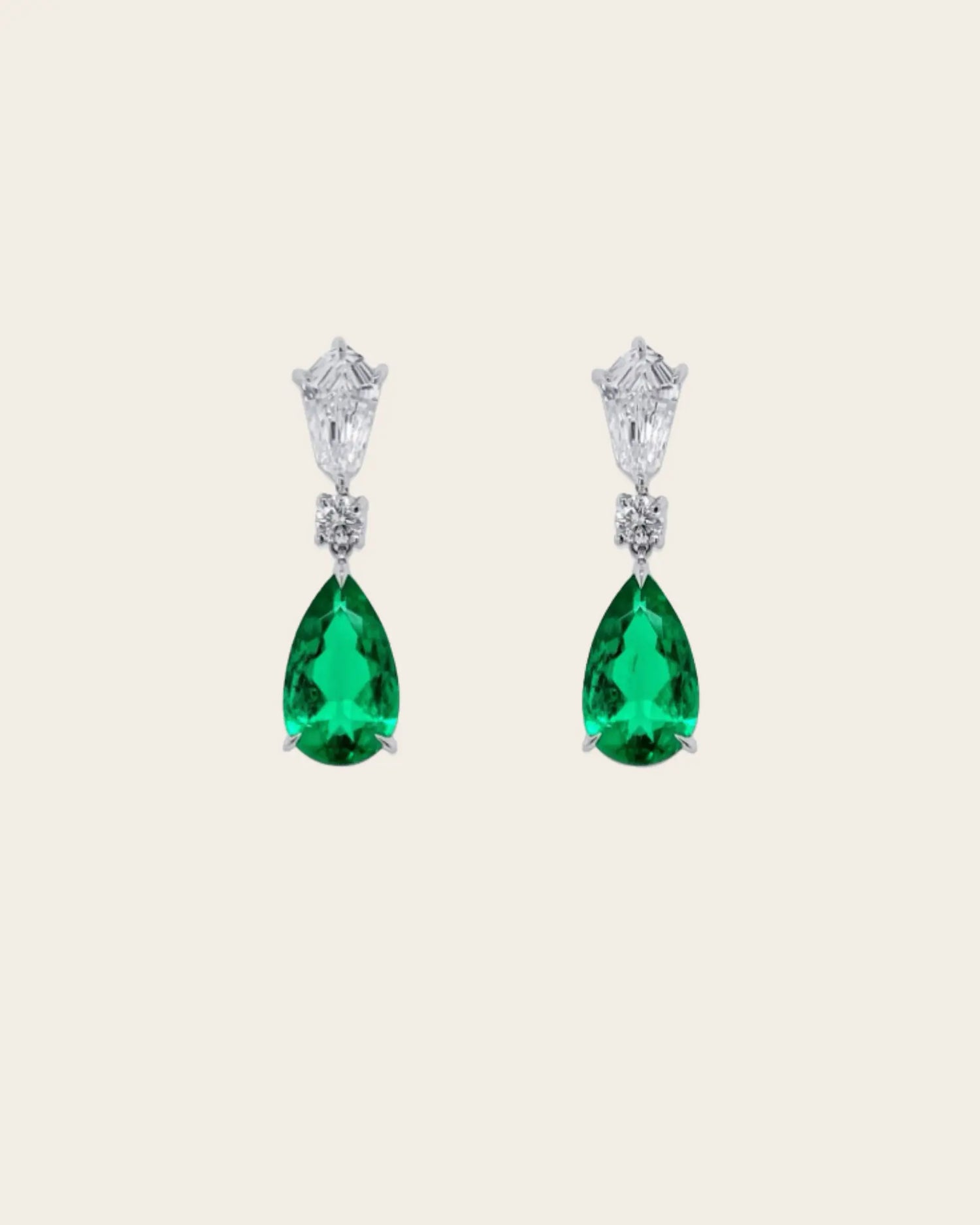 Emerald & Diamond Earring Emerald & Diamond Earring Squash Blossom Vail Squash Blossom Vail  Squash Blossom Vail