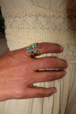 Opal Hug Ring Opal Hug Ring Squash Blossom Collection Squash Blossom Collection  Squash Blossom Vail