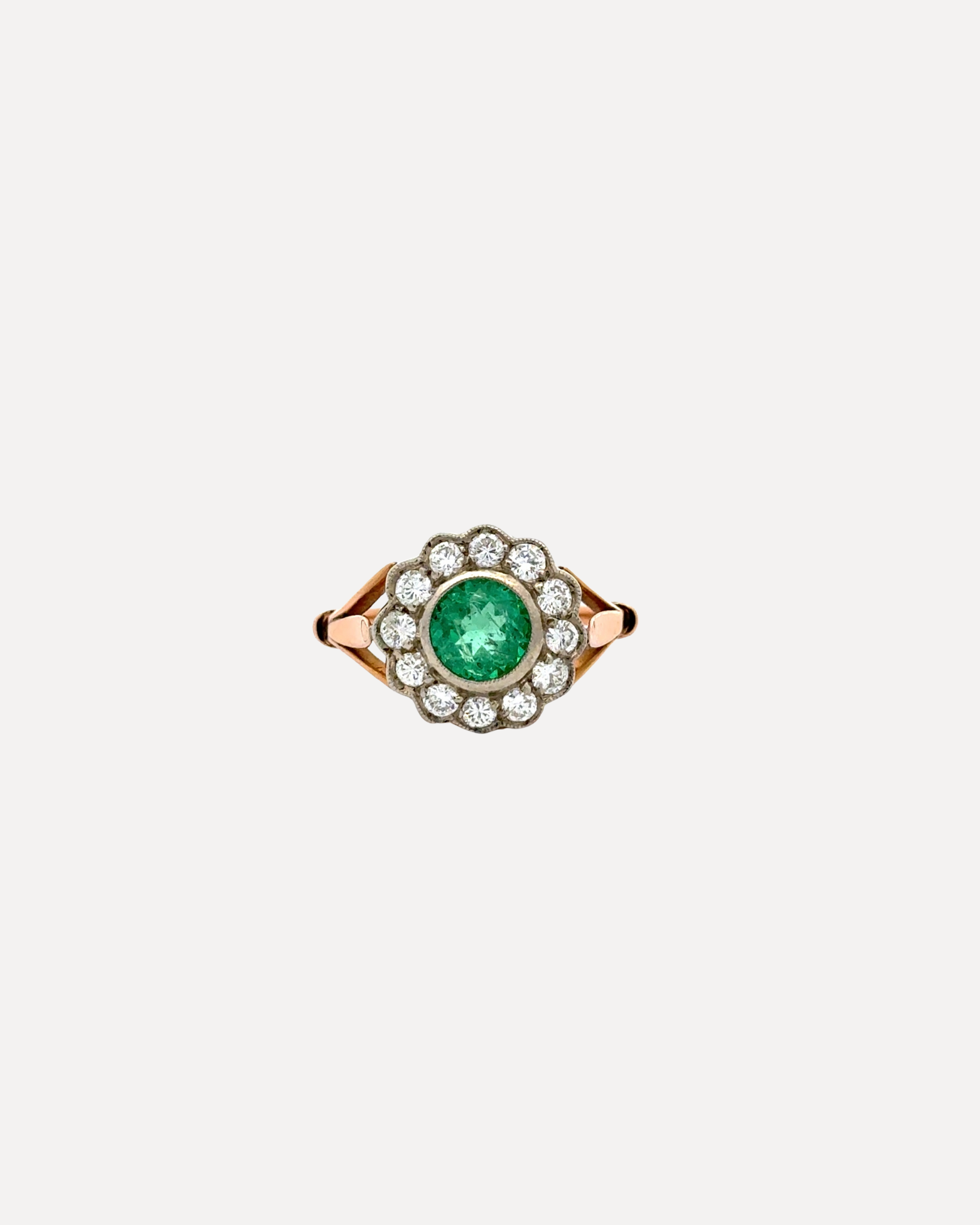 Emerald and Diamond Ring