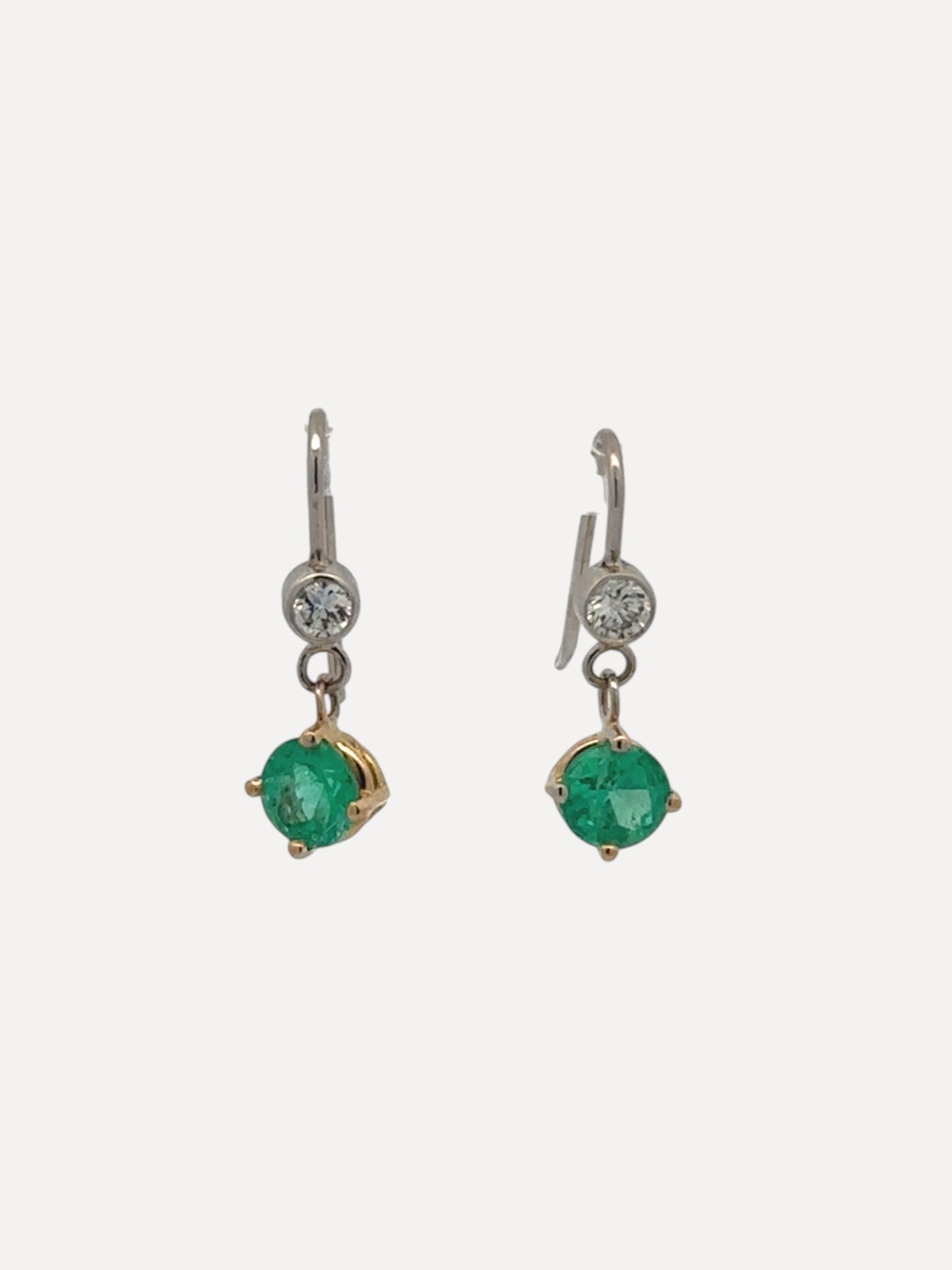 Emerald Dangle Earrings Emerald Dangle Earrings Vintage at the Squash Blossom Vintage at the Squash Blossom  Squash Blossom Vail