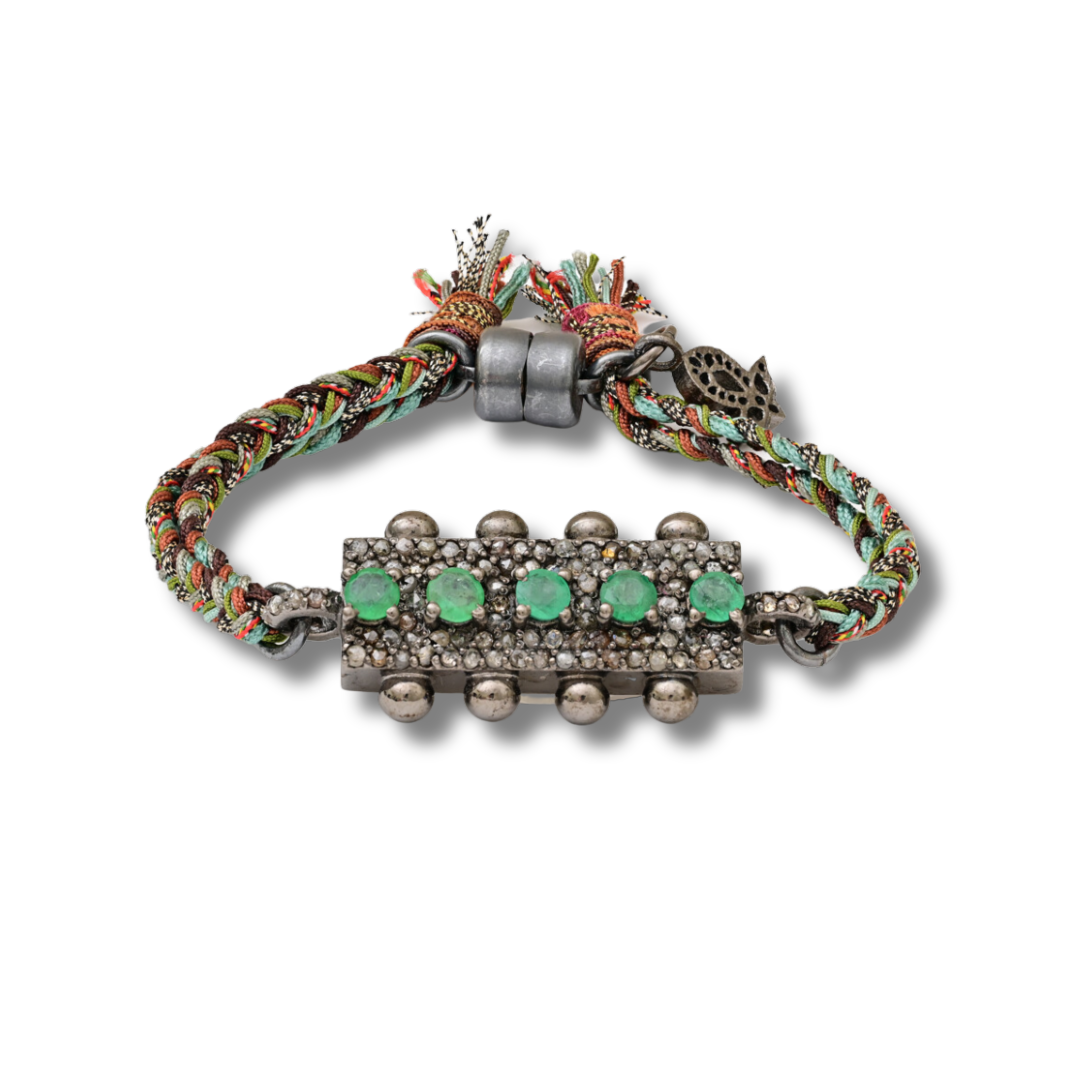 Emeralds &amp; Diamond Bracelet