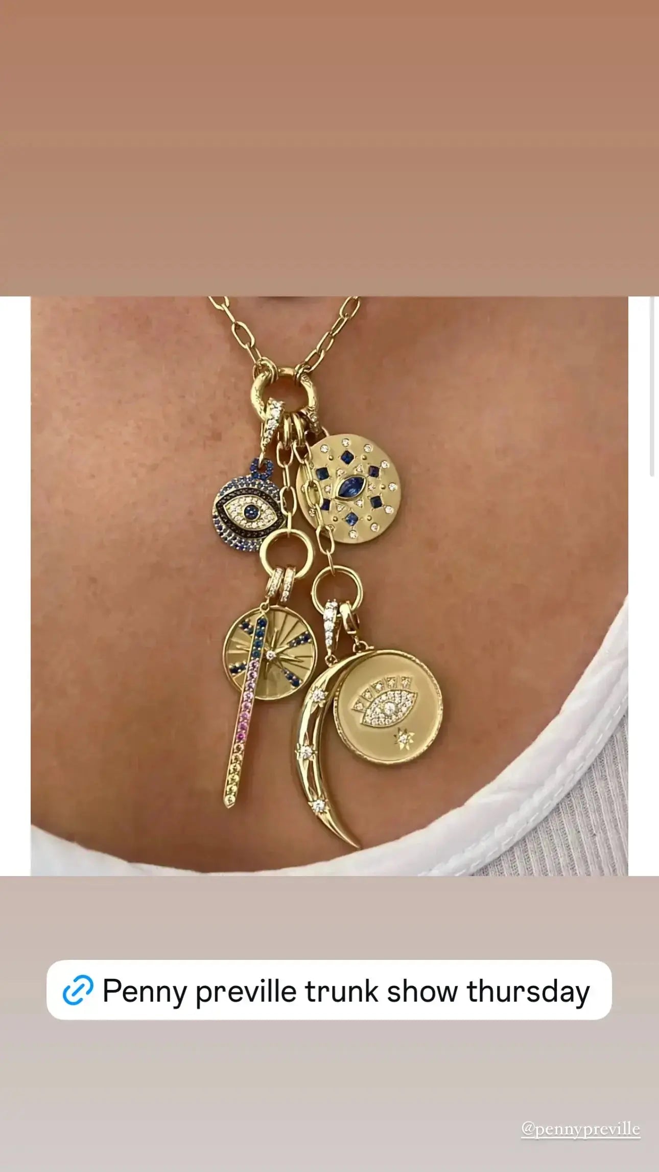 Evil Eye Charm Evil Eye Charm Penny Preville Penny Preville  Squash Blossom Vail