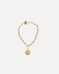 Evil Eye Charm and link Bracelet Evil Eye Charm and link Bracelet Victoria Cunningham Victoria Cunningham Default-Title Squash Blossom Vail