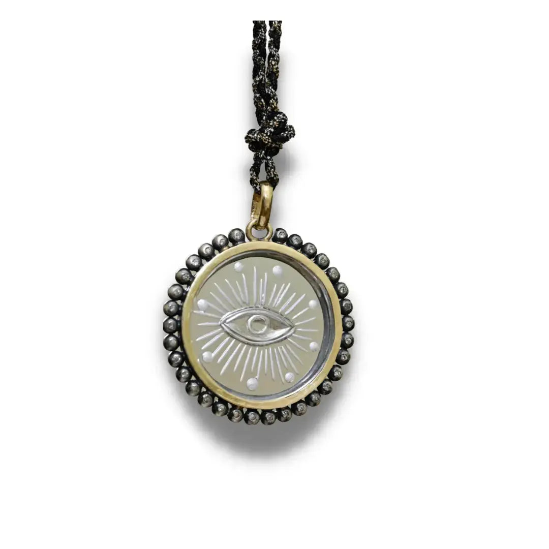 Evil Eye Clear Quartz Necklace Evil Eye Clear Quartz Necklace Patricia Arango Patricia Arango  Squash Blossom Vail