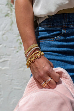 FLORENTINE FINISH BANGLE - Squash Blossom Vail