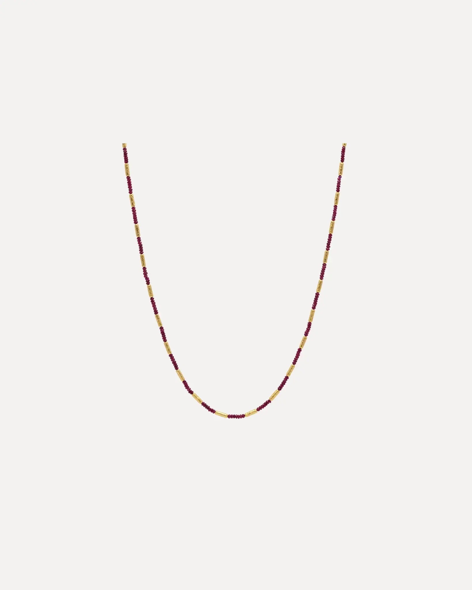 Faceted Ruby Beaded Necklace Faceted Ruby Beaded Necklace Gurhan Gurhan  Squash Blossom Vail
