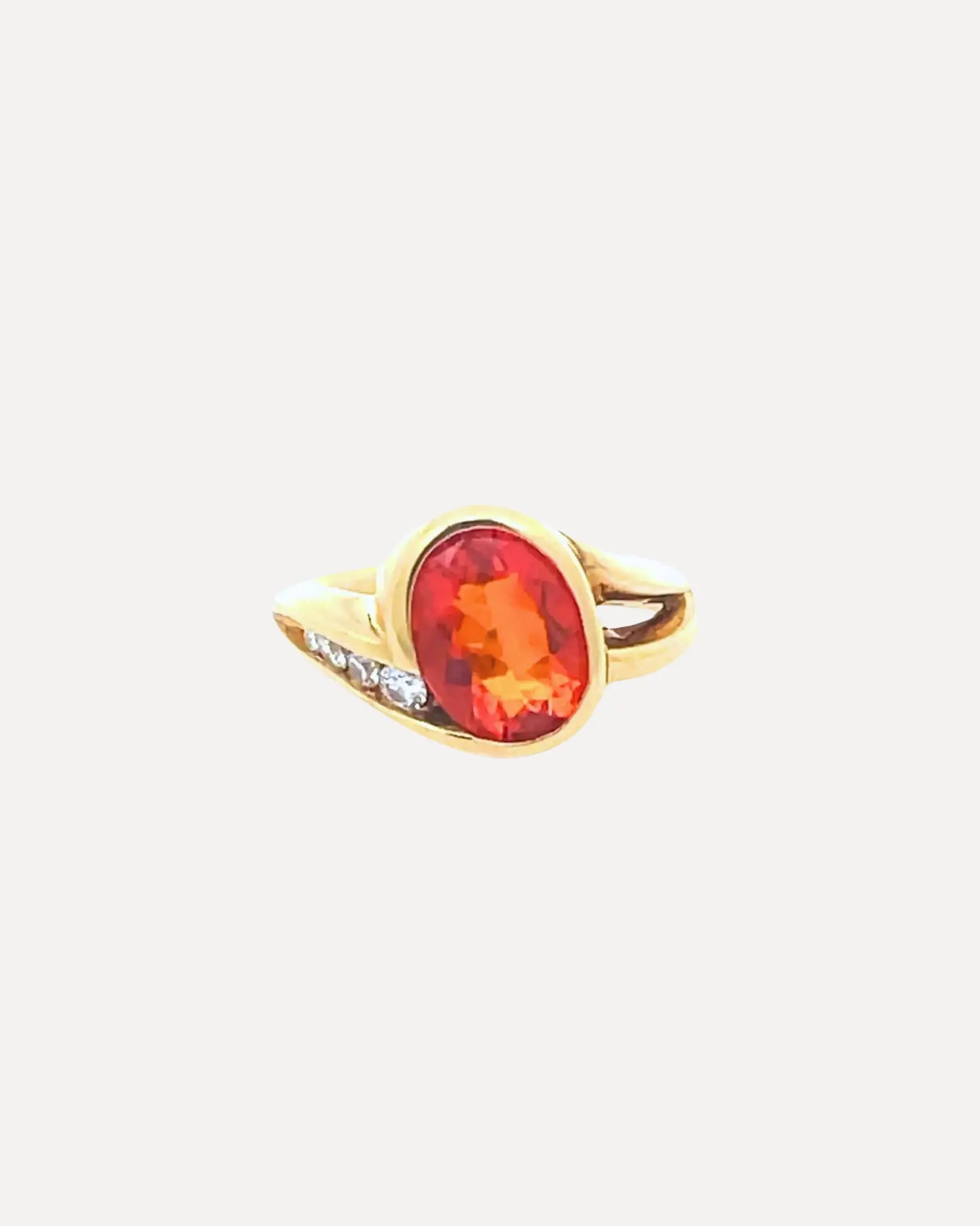 Fire Opal Ring Fire Opal Ring Vintage at the Squash Blossom Vintage at the Squash Blossom  Squash Blossom Vail