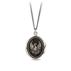 Fire within Pendant and Chain - Squash Blossom Vail