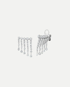 Floating Diamond Fringe Earrings Floating Diamond Fringe Earrings Graziela Gems Graziela Gems  Squash Blossom Vail