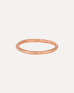 Florentine Finish Thin Ring - Rose Gold Florentine Finish Thin Ring - Rose Gold Carolina Bucci Carolina Bucci  Squash Blossom Vail